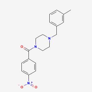 1-(3-methylbenzyl)-4-(4-nitrobenzoyl)piperazine