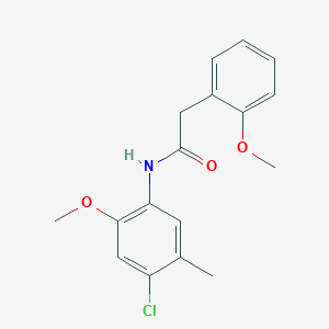 N-(4-chloro-2-methoxy-5-methylphenyl)-2-(2-methoxyphenyl)acetamide