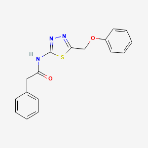 N-[5-(phenoxymethyl)-1,3,4-thiadiazol-2-yl]-2-phenylacetamide