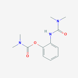 molecular formula C12H17N3O3 B5866727 2-{[(dimethylamino)carbonyl]amino}phenyl dimethylcarbamate 