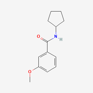 molecular formula C13H17NO2 B5866762 N-cyclopentyl-3-methoxybenzamide CAS No. 331435-52-0