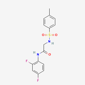 N~1~-(2,4-difluorophenyl)-N~2~-[(4-methylphenyl)sulfonyl]glycinamide