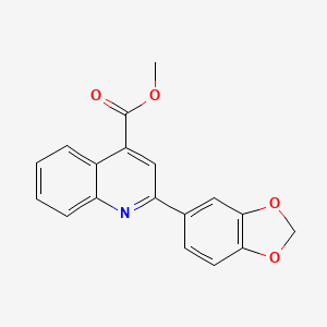 methyl 2-(1,3-benzodioxol-5-yl)-4-quinolinecarboxylate