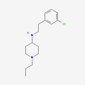 molecular formula C16H25ClN2 B5866783 N-[2-(3-chlorophenyl)ethyl]-1-propyl-4-piperidinamine 