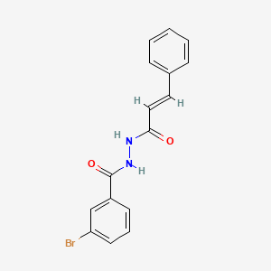 molecular formula C16H13BrN2O2 B5866788 3-bromo-N'-cinnamoylbenzohydrazide 