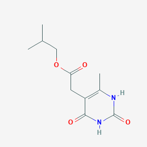 molecular formula C11H16N2O4 B5866827 isobutyl (6-methyl-2,4-dioxo-1,2,3,4-tetrahydro-5-pyrimidinyl)acetate 