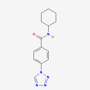 N-cyclohexyl-4-(1H-tetrazol-1-yl)benzamide