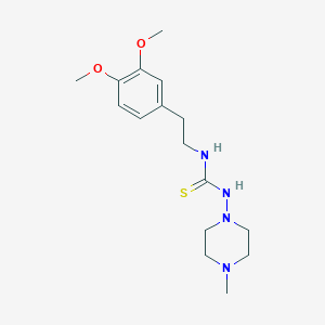 N-[2-(3,4-dimethoxyphenyl)ethyl]-N'-(4-methyl-1-piperazinyl)thiourea