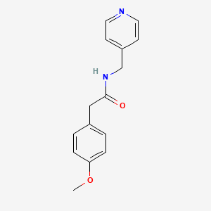 molecular formula C15H16N2O2 B5866845 2-(4-methoxyphenyl)-N-(4-pyridinylmethyl)acetamide 