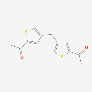 molecular formula C13H12O2S2 B5866853 1,1'-(methylenedi-4,2-thienediyl)diethanone 