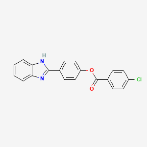 4-(1H-benzimidazol-2-yl)phenyl 4-chlorobenzoate