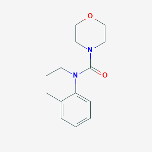 N-ethyl-N-(2-methylphenyl)-4-morpholinecarboxamide