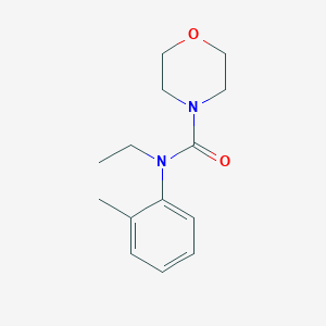 molecular formula C14H20N2O2 B5866866 N-ethyl-N-(2-methylphenyl)-4-morpholinecarboxamide 