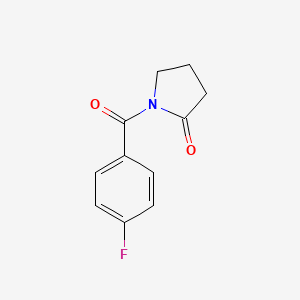 molecular formula C11H10FNO2 B5866878 1-(4-fluorobenzoyl)-2-pyrrolidinone CAS No. 106554-43-2