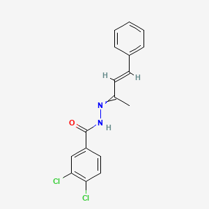 3,4-dichloro-N'-(1-methyl-3-phenyl-2-propen-1-ylidene)benzohydrazide