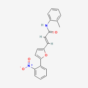 N-(2-methylphenyl)-3-[5-(2-nitrophenyl)-2-furyl]acrylamide