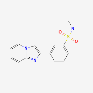 N,N-dimethyl-3-(8-methylimidazo[1,2-a]pyridin-2-yl)benzenesulfonamide