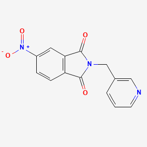 molecular formula C14H9N3O4 B5866919 5-nitro-2-(3-pyridinylmethyl)-1H-isoindole-1,3(2H)-dione 