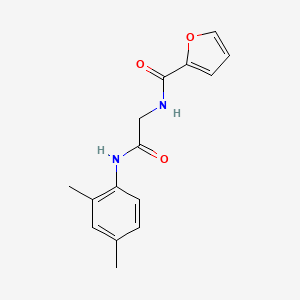 molecular formula C15H16N2O3 B5866927 N-{2-[(2,4-dimethylphenyl)amino]-2-oxoethyl}-2-furamide 