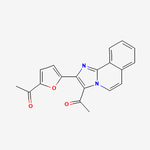 1-[2-(5-acetyl-2-furyl)imidazo[2,1-a]isoquinolin-3-yl]ethanone