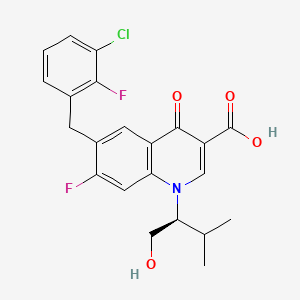 molecular formula C22H20ClF2NO4 B586700 7-脱甲氧基-7-氟埃维格韦拉韦 CAS No. 869893-92-5