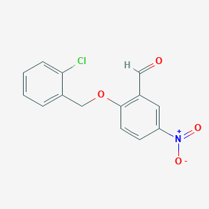 2-[(2-chlorobenzyl)oxy]-5-nitrobenzaldehyde