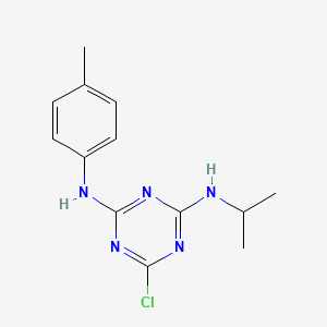 molecular formula C13H16ClN5 B5867029 6-chloro-N-isopropyl-N'-(4-methylphenyl)-1,3,5-triazine-2,4-diamine 