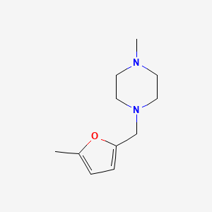 molecular formula C11H18N2O B5867030 1-methyl-4-[(5-methyl-2-furyl)methyl]piperazine 