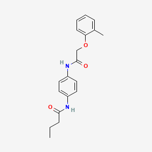 N-(4-{[2-(2-methylphenoxy)acetyl]amino}phenyl)butanamide