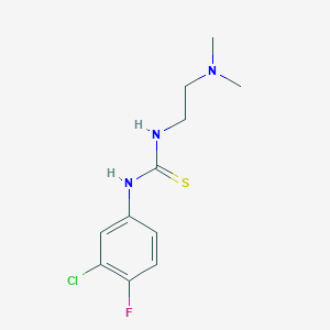 molecular formula C11H15ClFN3S B5867069 N-(3-chloro-4-fluorophenyl)-N'-[2-(dimethylamino)ethyl]thiourea 