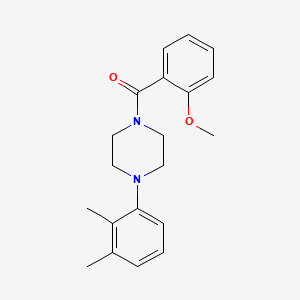 molecular formula C20H24N2O2 B5867110 1-(2,3-dimethylphenyl)-4-(2-methoxybenzoyl)piperazine 