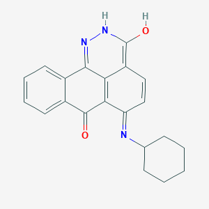 molecular formula C21H19N3O2 B5867121 6-(cyclohexylamino)-3H-dibenzo[de,h]cinnoline-3,7(2H)-dione 