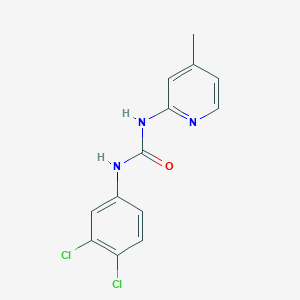 molecular formula C13H11Cl2N3O B5867129 N-(3,4-dichlorophenyl)-N'-(4-methyl-2-pyridinyl)urea 