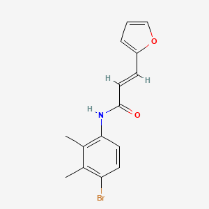 molecular formula C15H14BrNO2 B5867160 N-(4-bromo-2,3-dimethylphenyl)-3-(2-furyl)acrylamide 