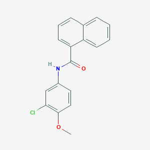 molecular formula C18H14ClNO2 B5867183 N-(3-chloro-4-methoxyphenyl)-1-naphthamide CAS No. 5306-30-9