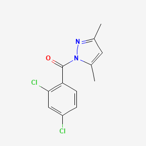 molecular formula C12H10Cl2N2O B5867190 1-(2,4-dichlorobenzoyl)-3,5-dimethyl-1H-pyrazole 