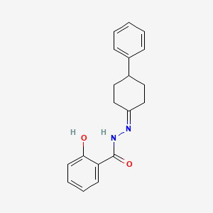 2-hydroxy-N'-(4-phenylcyclohexylidene)benzohydrazide