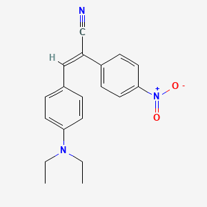 molecular formula C19H19N3O2 B5867218 3-[4-(diethylamino)phenyl]-2-(4-nitrophenyl)acrylonitrile 
