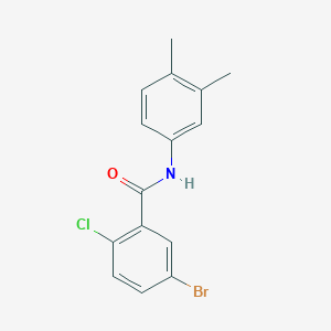 molecular formula C15H13BrClNO B5867228 5-bromo-2-chloro-N-(3,4-dimethylphenyl)benzamide 