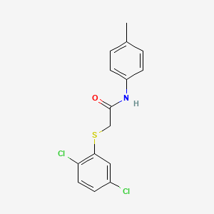 molecular formula C15H13Cl2NOS B5867275 2-[(2,5-dichlorophenyl)thio]-N-(4-methylphenyl)acetamide 