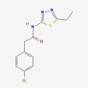 molecular formula C12H12BrN3OS B5867290 2-(4-bromophenyl)-N-(5-ethyl-1,3,4-thiadiazol-2-yl)acetamide 