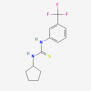 molecular formula C13H15F3N2S B5867308 N-cyclopentyl-N'-[3-(trifluoromethyl)phenyl]thiourea 