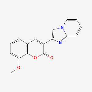molecular formula C17H12N2O3 B5867313 3-imidazo[1,2-a]pyridin-2-yl-8-methoxy-2H-chromen-2-one 