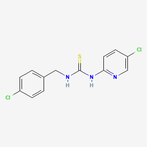 molecular formula C13H11Cl2N3S B5867322 N-(4-chlorobenzyl)-N'-(5-chloro-2-pyridinyl)thiourea 