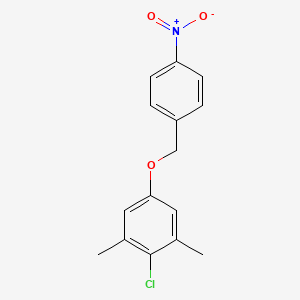 molecular formula C15H14ClNO3 B5867324 2-chloro-1,3-dimethyl-5-[(4-nitrobenzyl)oxy]benzene 