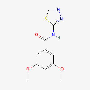 molecular formula C11H11N3O3S B5867330 3,5-dimethoxy-N-1,3,4-thiadiazol-2-ylbenzamide 