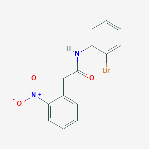 molecular formula C14H11BrN2O3 B5867383 N-(2-bromophenyl)-2-(2-nitrophenyl)acetamide 