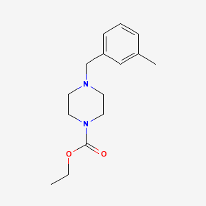 molecular formula C15H22N2O2 B5867416 ethyl 4-(3-methylbenzyl)-1-piperazinecarboxylate 