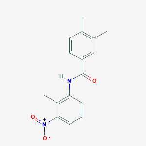 molecular formula C16H16N2O3 B5867426 3,4-dimethyl-N-(2-methyl-3-nitrophenyl)benzamide CAS No. 349085-60-5