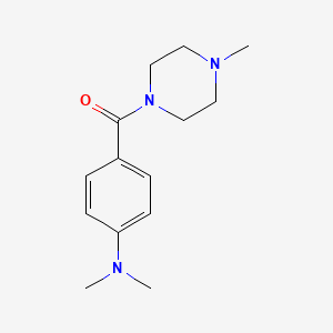 molecular formula C14H21N3O B5867434 N,N-dimethyl-4-[(4-methyl-1-piperazinyl)carbonyl]aniline 